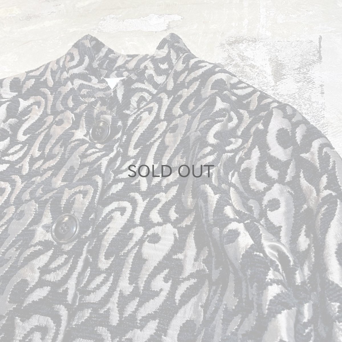 画像4: 【GIVENCHY】ALL OVER PATTERN JACQUARD STAND COLLAR JACKET / Mens S (4)