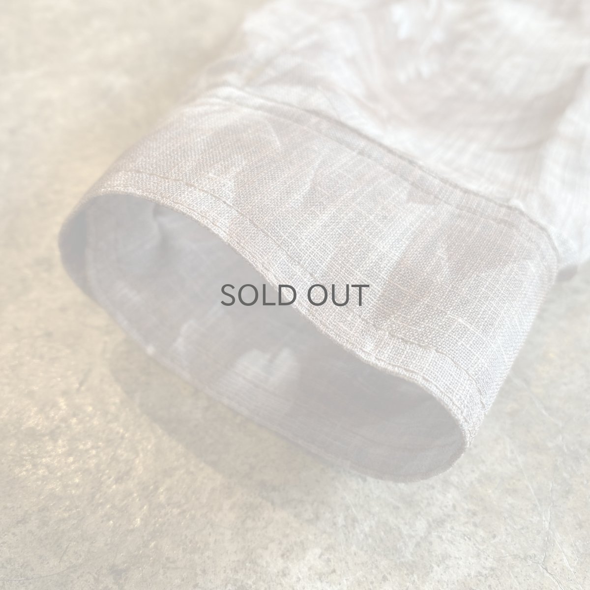 画像7: FLORAL PATTERN DESIGN SHEER SHORT L/S SHIRT / Ladies M (7)