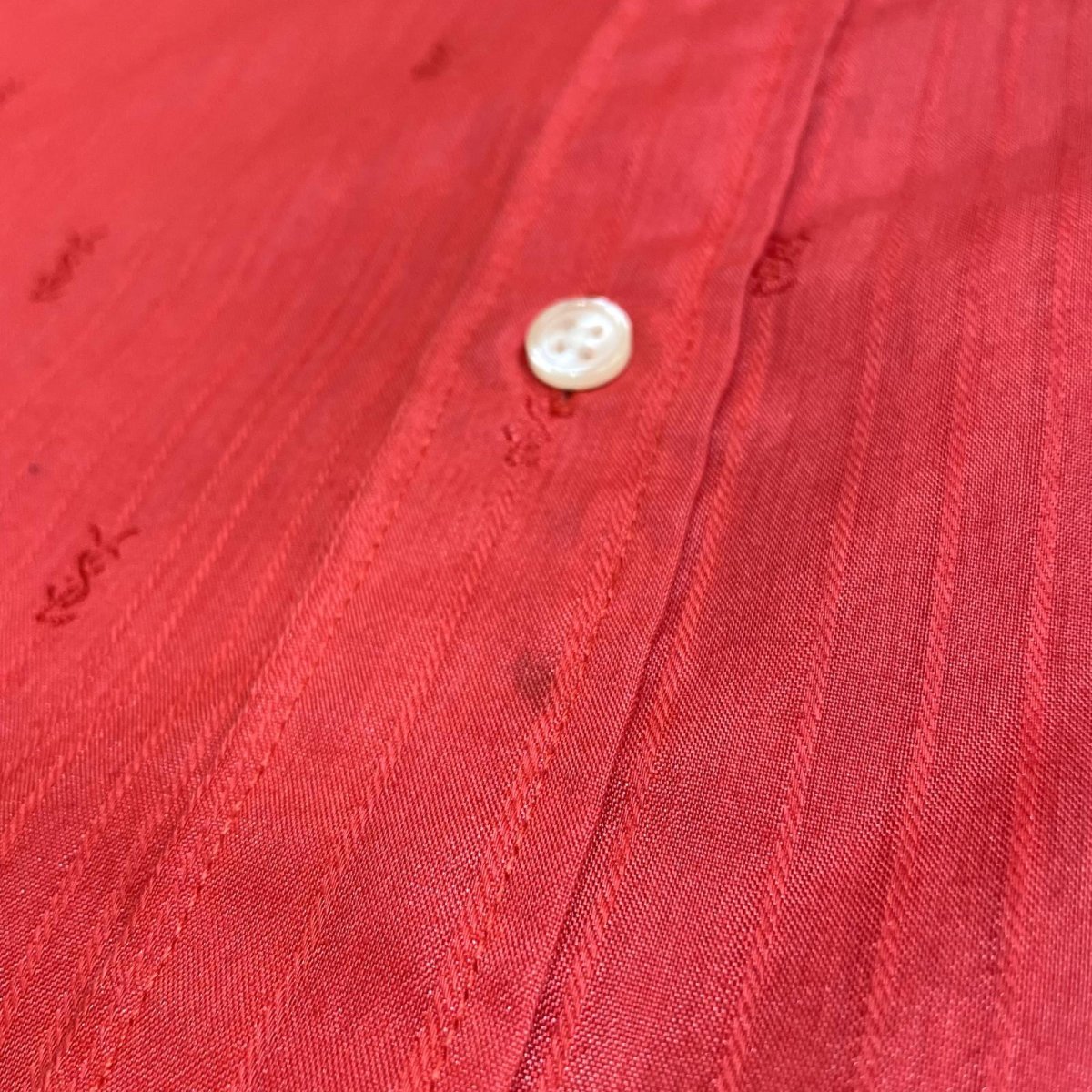 画像10: 【YVES SAINT LAURENT】LOGO BAND COLLAR L/S SHIRT / Mens L (10)