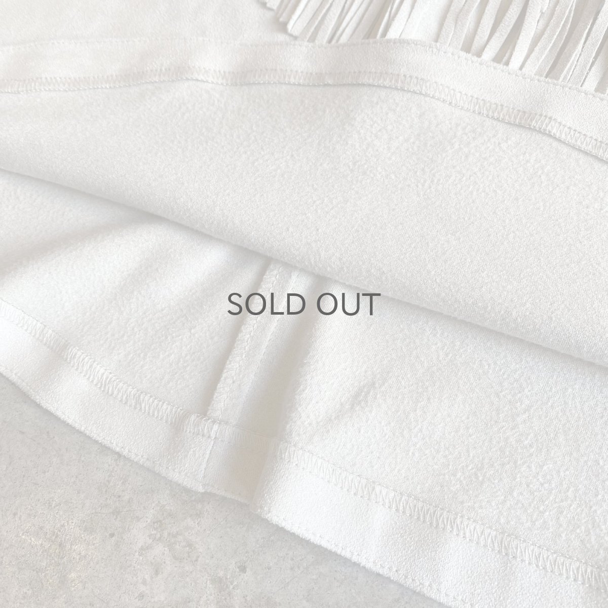 画像8: GRAY COLOR FRINGE DESIGN N/S TOPS / Ladies M (8)