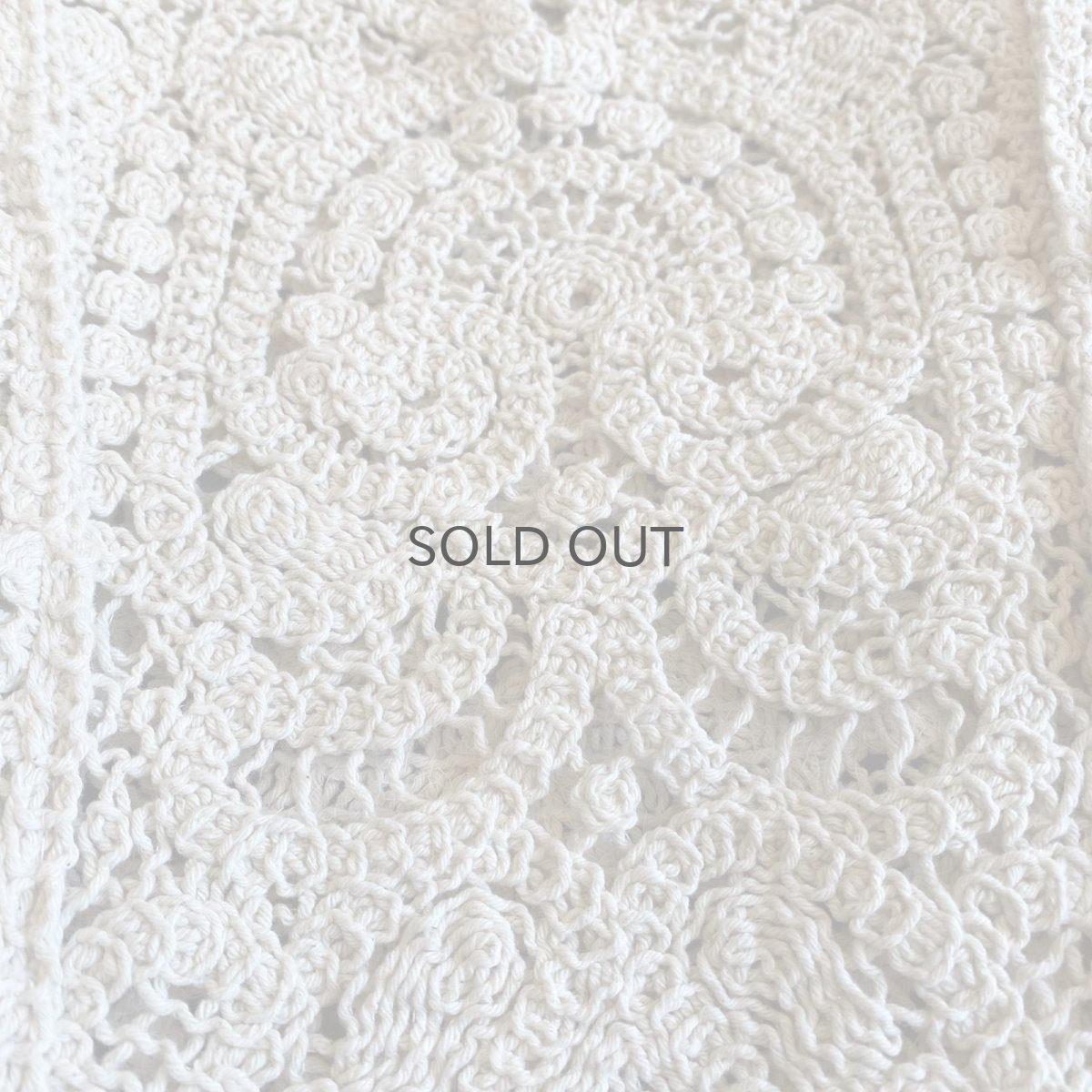 画像9: FRILL DESIGN CROCHET KNIT S/S TOPS / Ladies M (9)