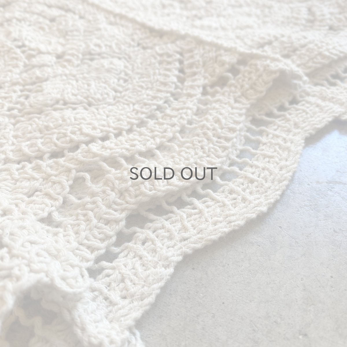 画像11: FRILL DESIGN CROCHET KNIT S/S TOPS / Ladies M (11)