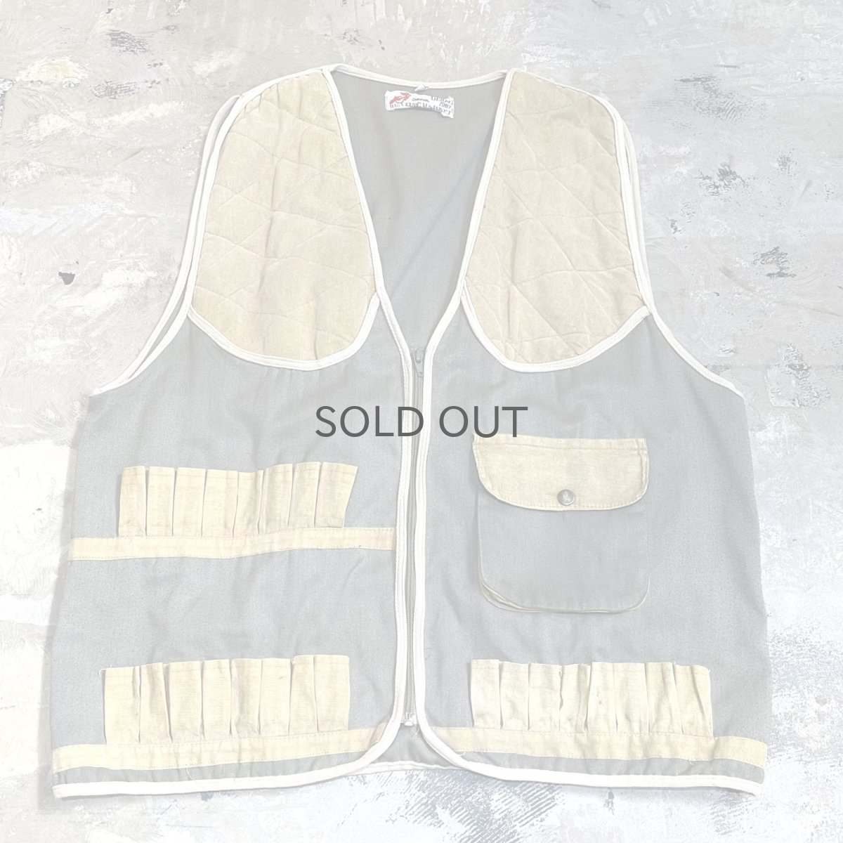 画像1: OLD COLOR SWITCHED HUNTING VEST / Mens L (1)