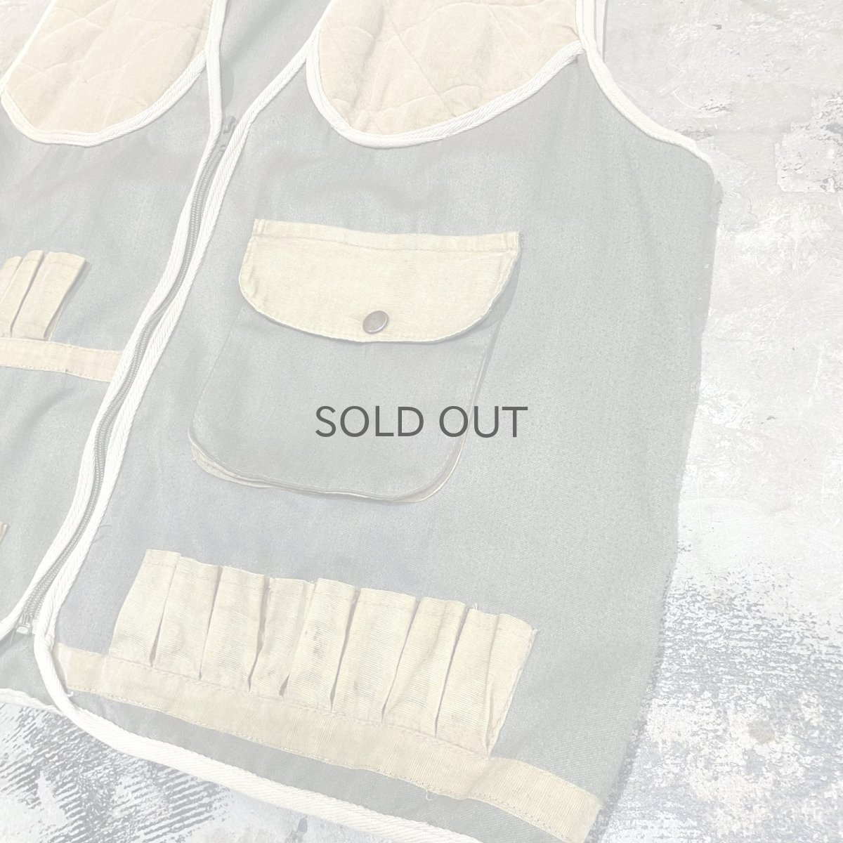 画像6: OLD COLOR SWITCHED HUNTING VEST / Mens L (6)