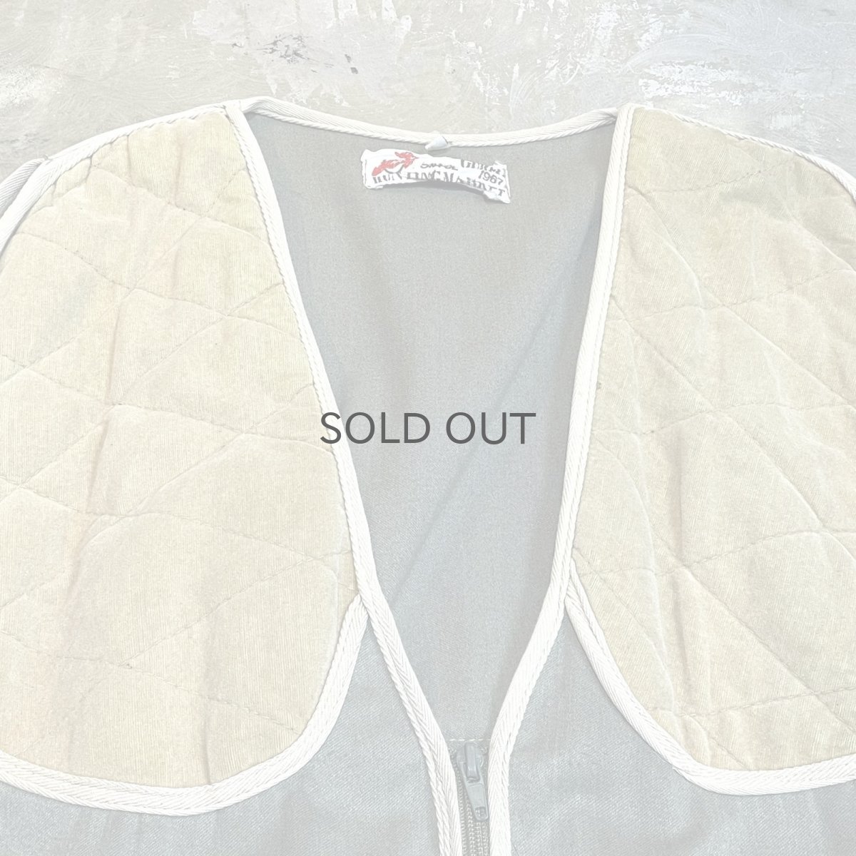 画像11: OLD COLOR SWITCHED HUNTING VEST / Mens L (11)