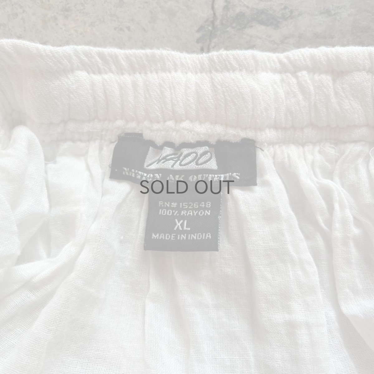 画像10: WHITE COLOR POINT MIX MESH DESIGN TIERED FLARE LONG SKIRT / ~W37(XL) (10)