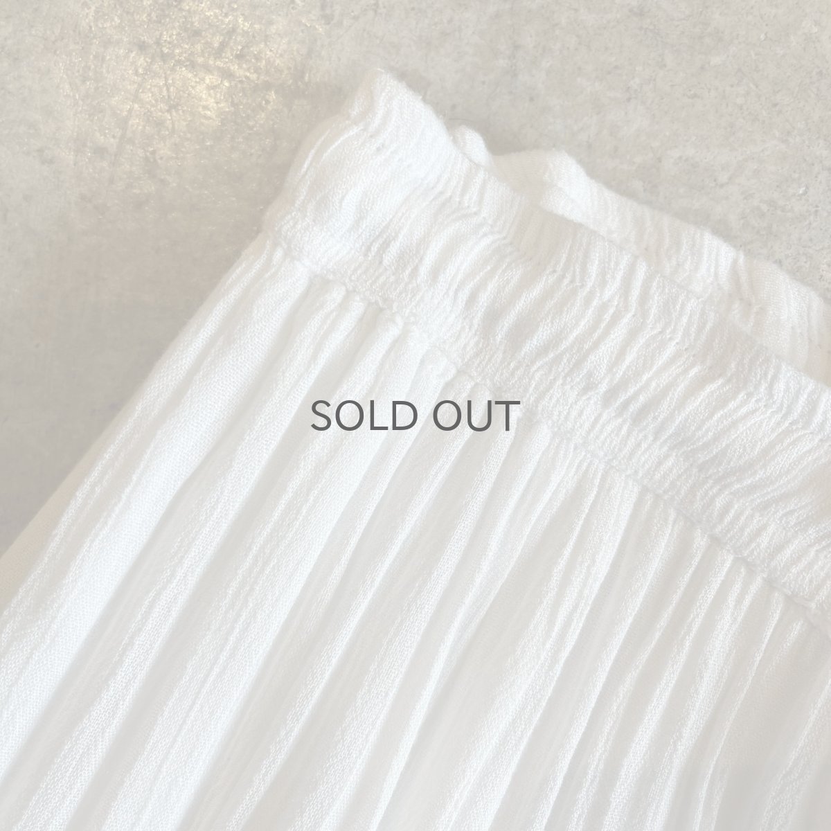 画像7: WHITE COLOR POINT MIX MESH DESIGN TIERED FLARE LONG SKIRT / ~W37(XL) (7)