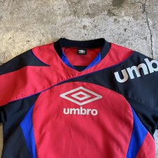 画像7:  【UMBRO】3 COLOR PATCHWORK PATTERN DESIGN L/S GAME TOPS / Ladies L  (7)