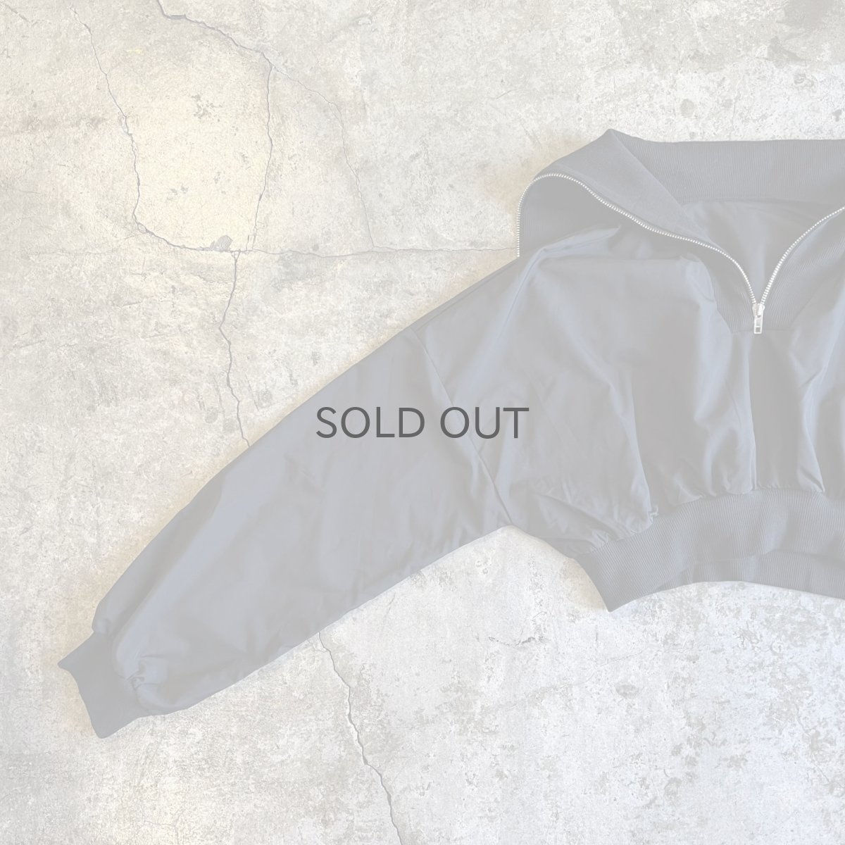 画像10: FRONT ZIP RIB SAILOR DESIGN SHORT L/S TOPS / Ladies M (10)