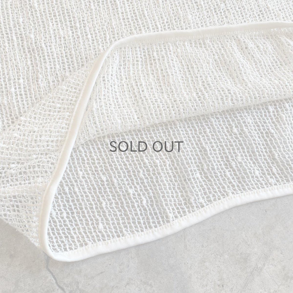 画像7: WHITE COLOR MESH DESIGN L/S TOPS / Ladies L (7)