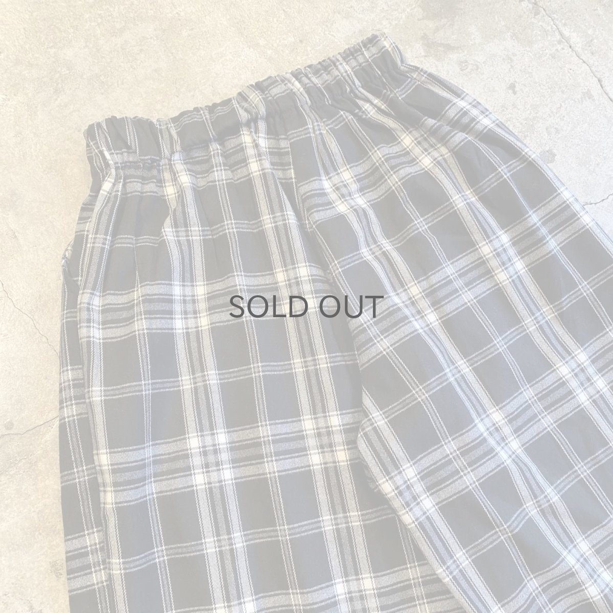 画像11: ALL OVER CHECK PATTERN MONOCHROME COLOR WIDE DESIGN PANTS / FREE~W36 (11)