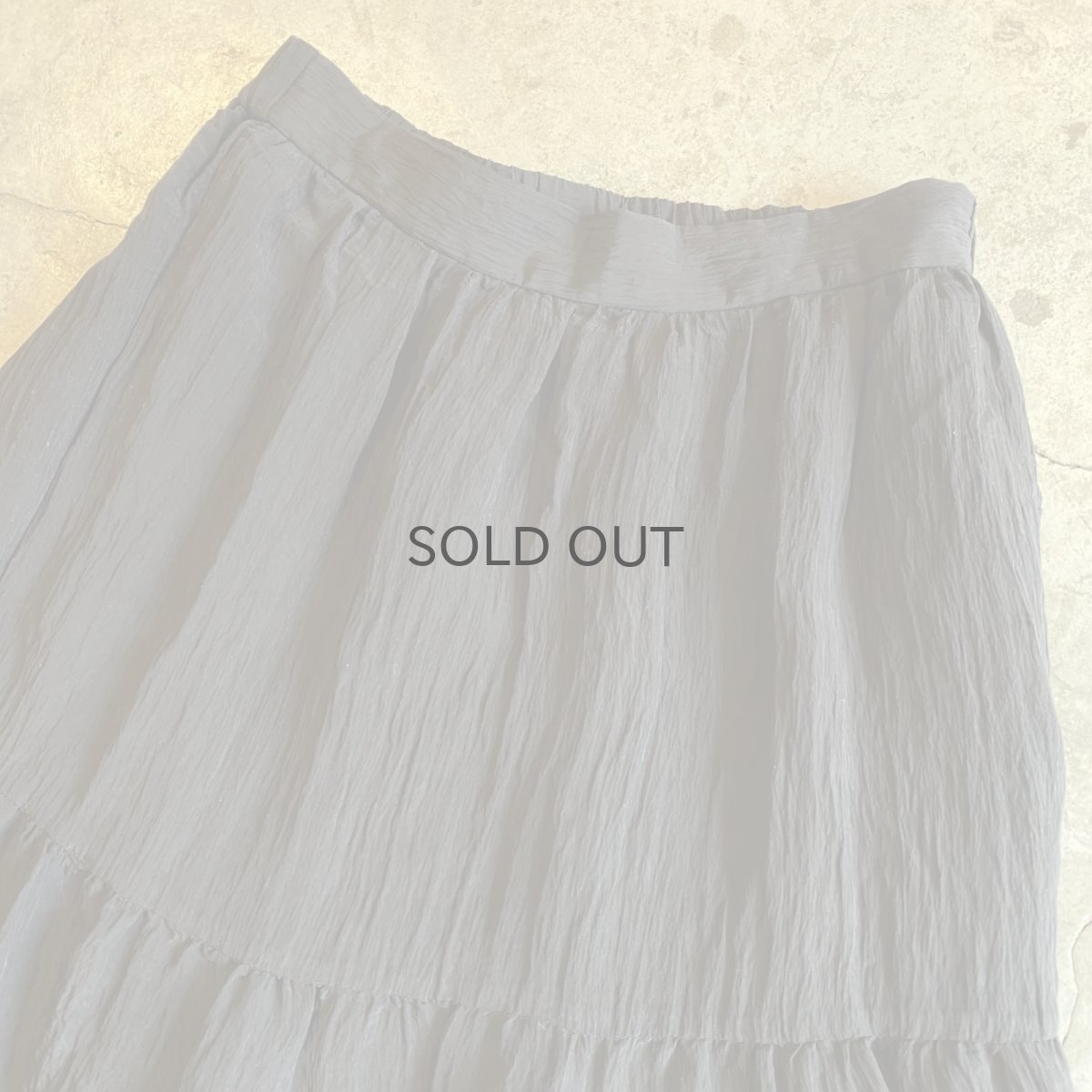 画像6: BLACK COLOR DESIGN TIERED WASHER DESIGN SKIRT / W25~W28 (6)