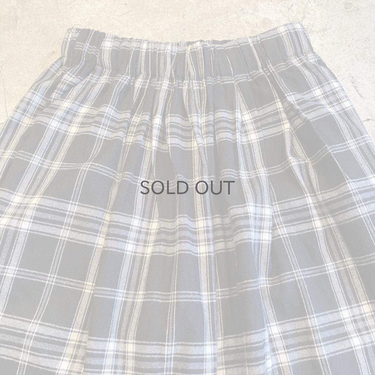 画像7: ALL OVER CHECK PATTERN MONOCHROME COLOR WIDE DESIGN PANTS / FREE~W36 (7)