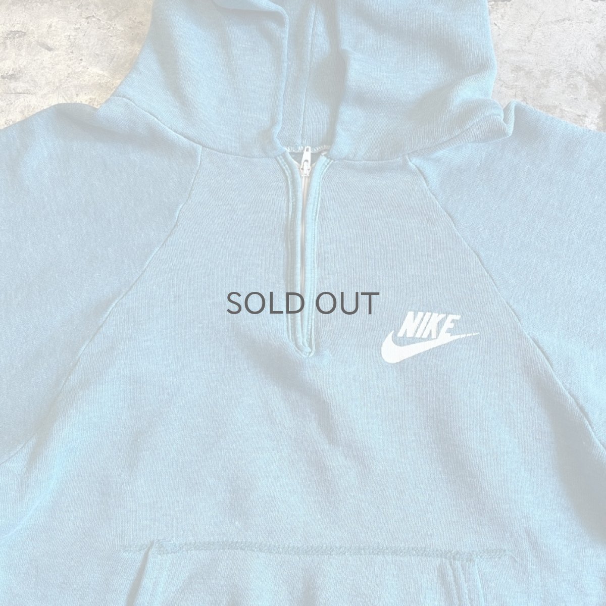 画像8: 70's【NIKE】HALF ZIP DESIGN COLOR SWEAT HOODIE / Ladies M(SM) / MADE IN USA (8)