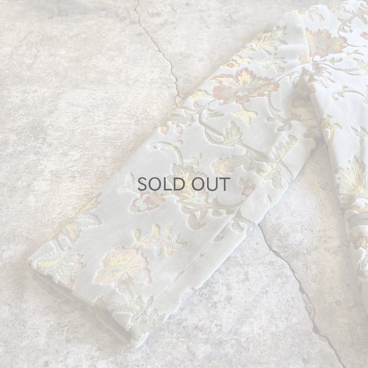 画像8: FLORAL ALL OVER PATTERN DESIGN VELVET JACKET / Ladies M (8)