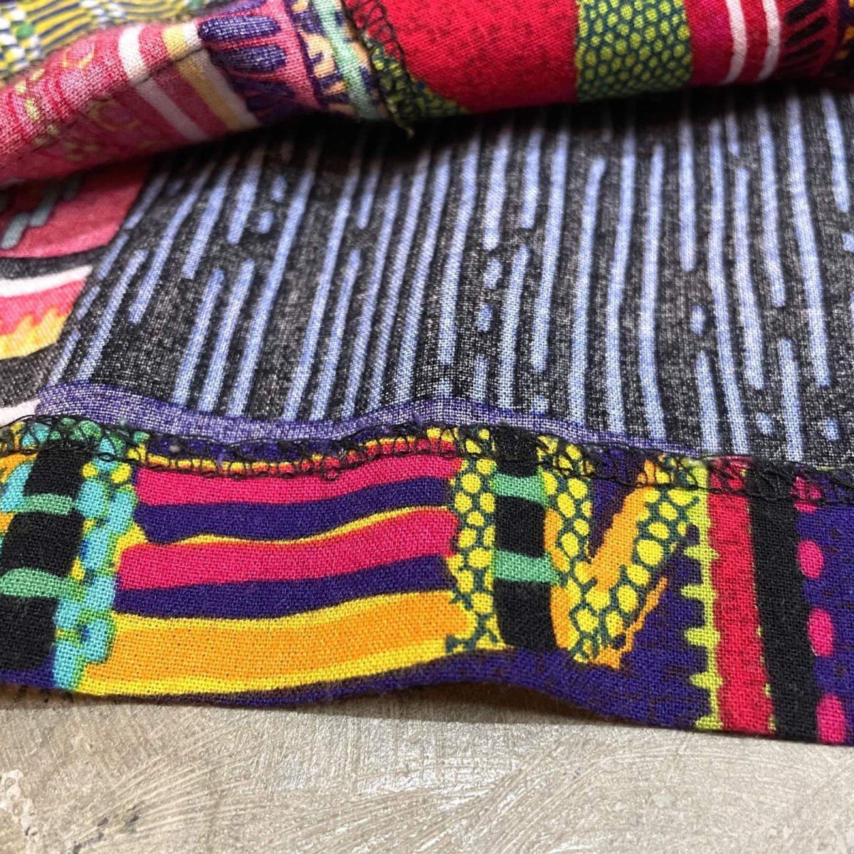 画像8: OLD ARTISTIC GRAPHIC PATTERN TAILORED JACKET / Mens M / MADE IN USA (8)