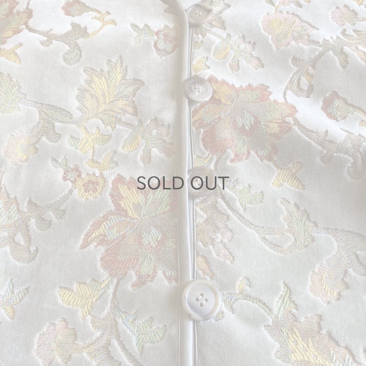 画像7: FLORAL ALL OVER PATTERN DESIGN VELVET JACKET / Ladies M (7)