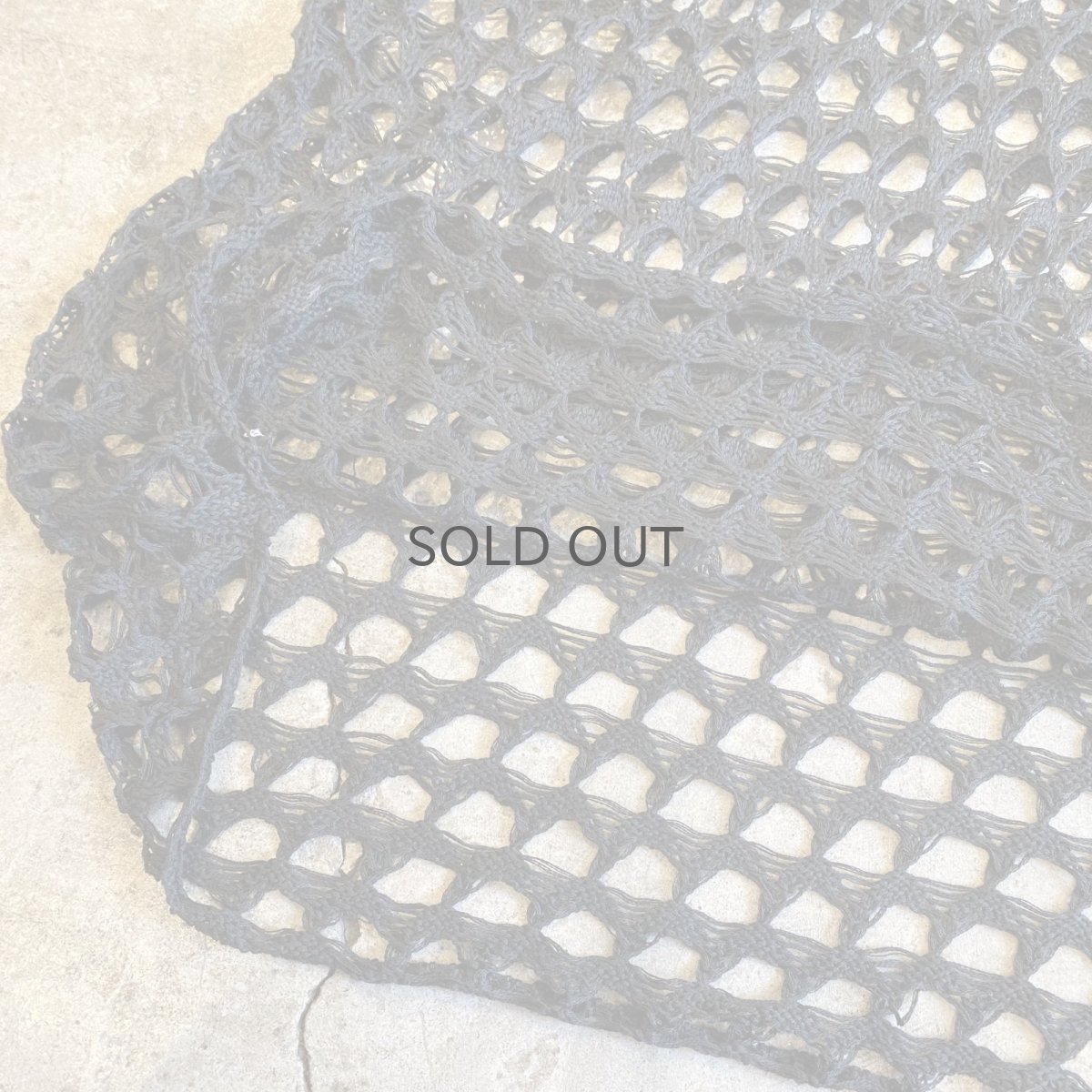 画像10: BLACK COLOR CROCHET DESIGN L/S TOPS / Ladies L (10)