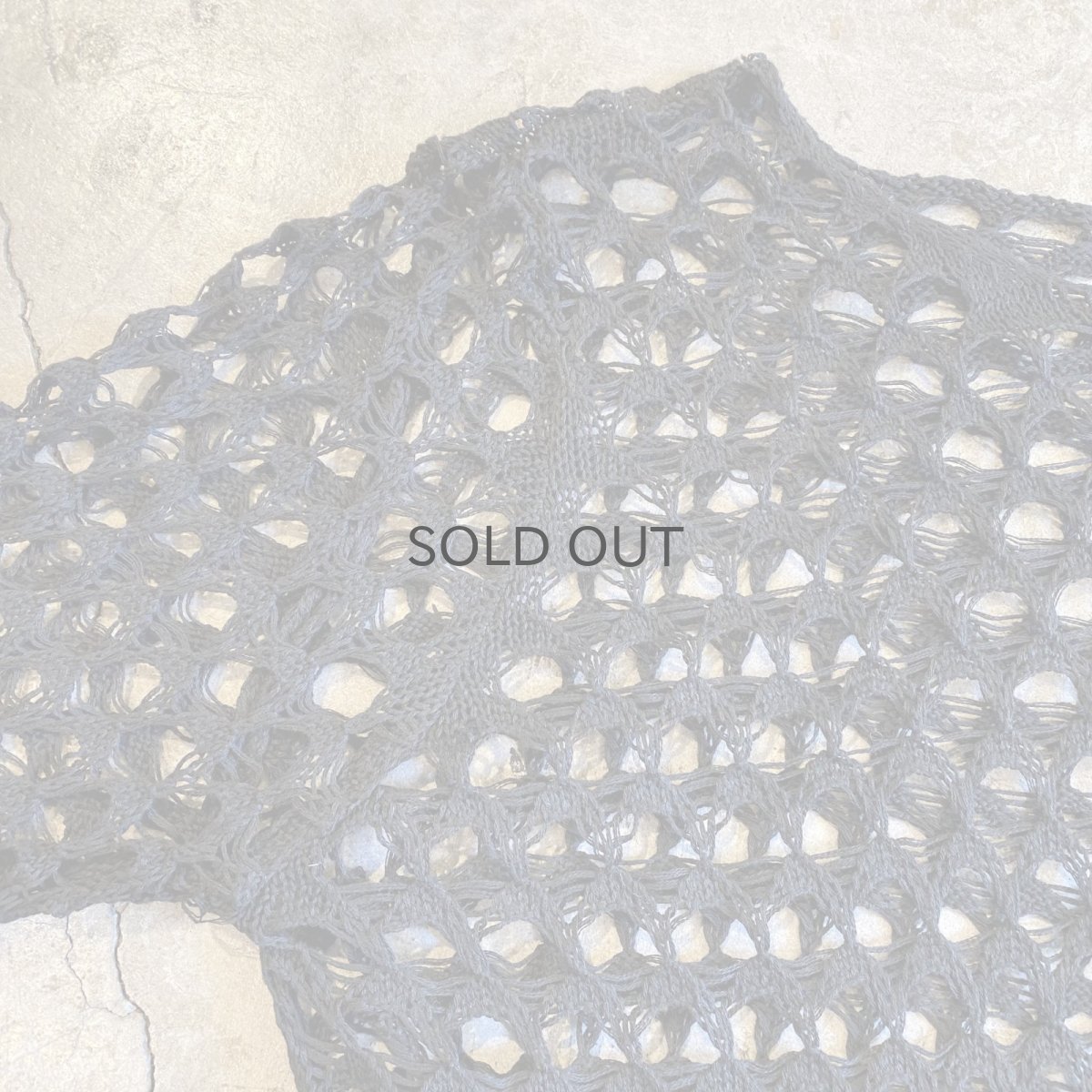 画像7: BLACK COLOR CROCHET DESIGN L/S TOPS / Ladies L (7)