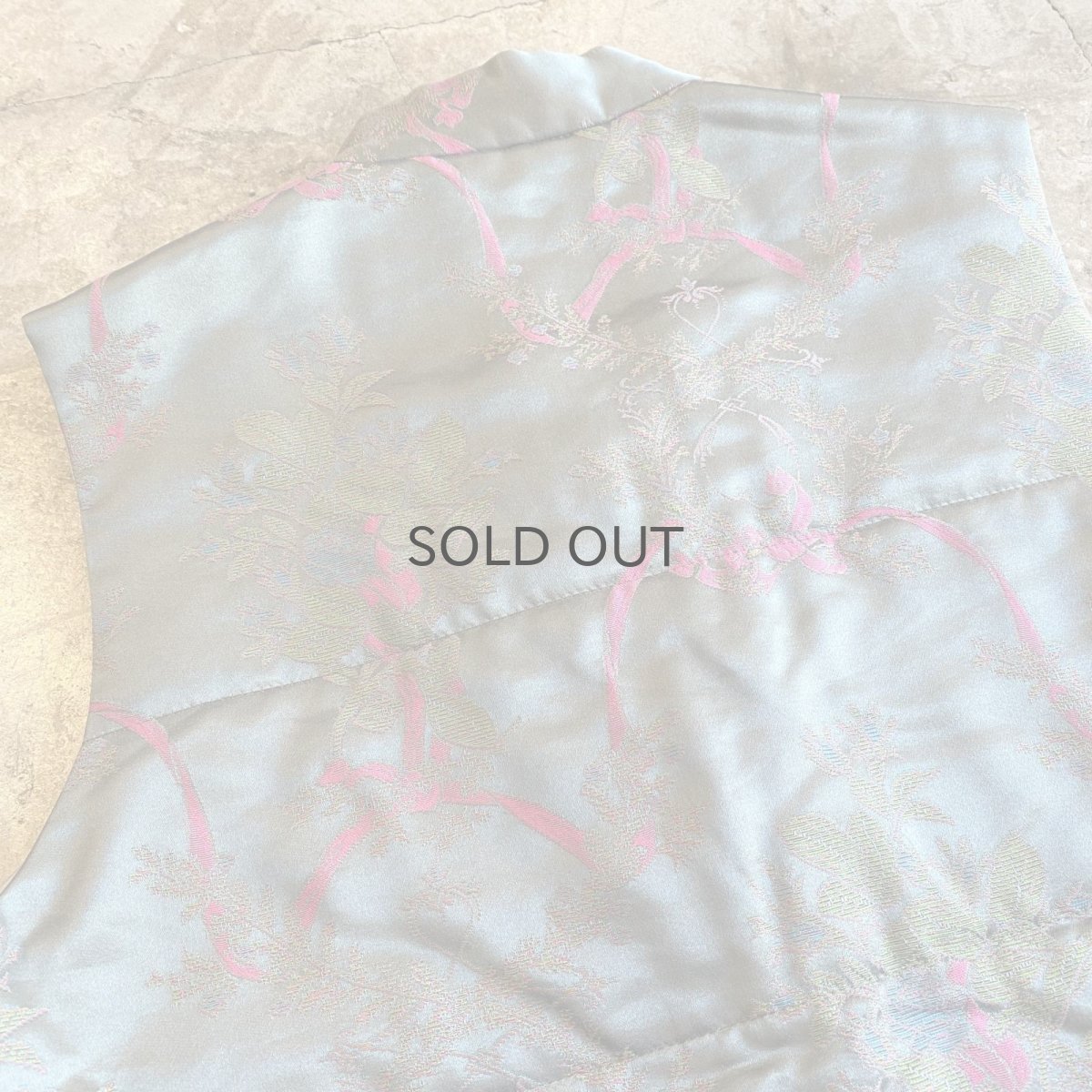 画像10: ALL OVER PATTERN COLOR CHINA DESIGN VEST / Ladies M (10)
