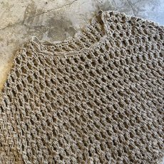 画像3: SIDE RIBBON CROCHET PONCHO DESIGN TOPS / Ladies M (3)