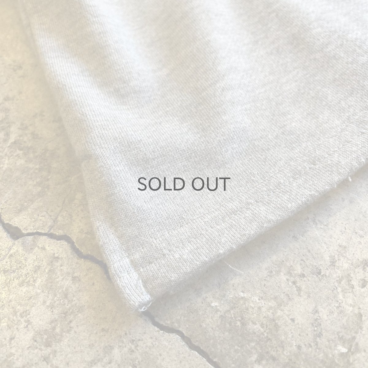 画像3: OUT STITCH LINE DESIGN HALF ZIP VOLUME SLEEVE L/S SWEAT / Ladies L (3)