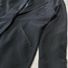 画像6: EMBLEM EMBROIDERY SILK TAILORED JACKET / Mens M (6)