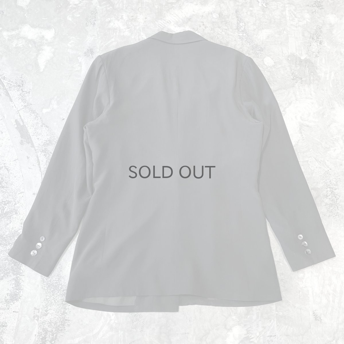 画像2: EMBLEM EMBROIDERY SILK TAILORED JACKET / Mens M (2)