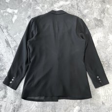 画像2: EMBLEM EMBROIDERY SILK TAILORED JACKET / Mens M (2)