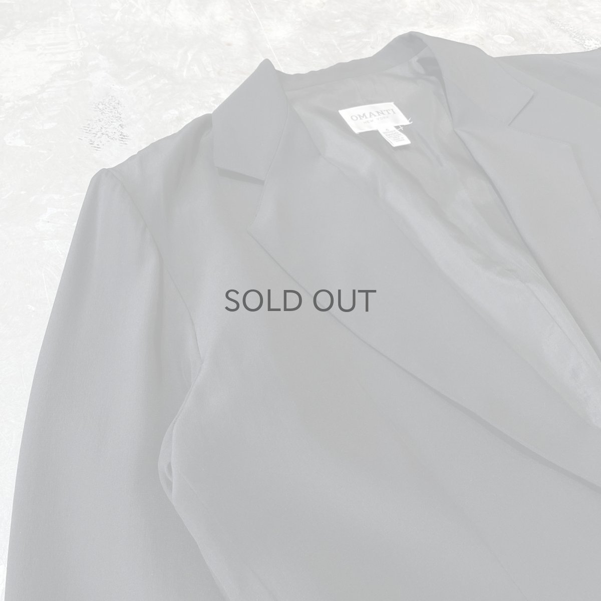 画像3: EMBLEM EMBROIDERY SILK TAILORED JACKET / Mens M (3)