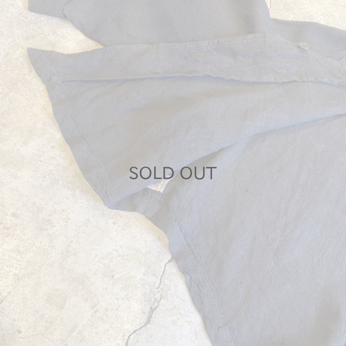 画像7: BLACK COLOR LINEN ASYMMETRY DESIGN JACKET / Ladies L (7)