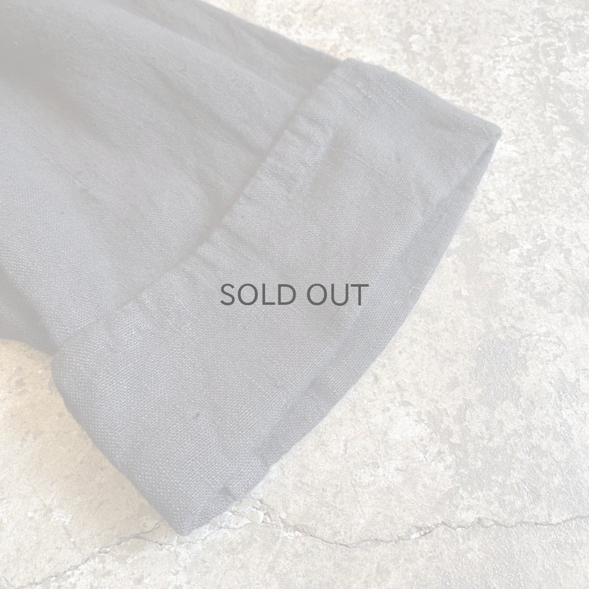 画像9: BLACK COLOR LINEN ASYMMETRY DESIGN JACKET / Ladies L (9)