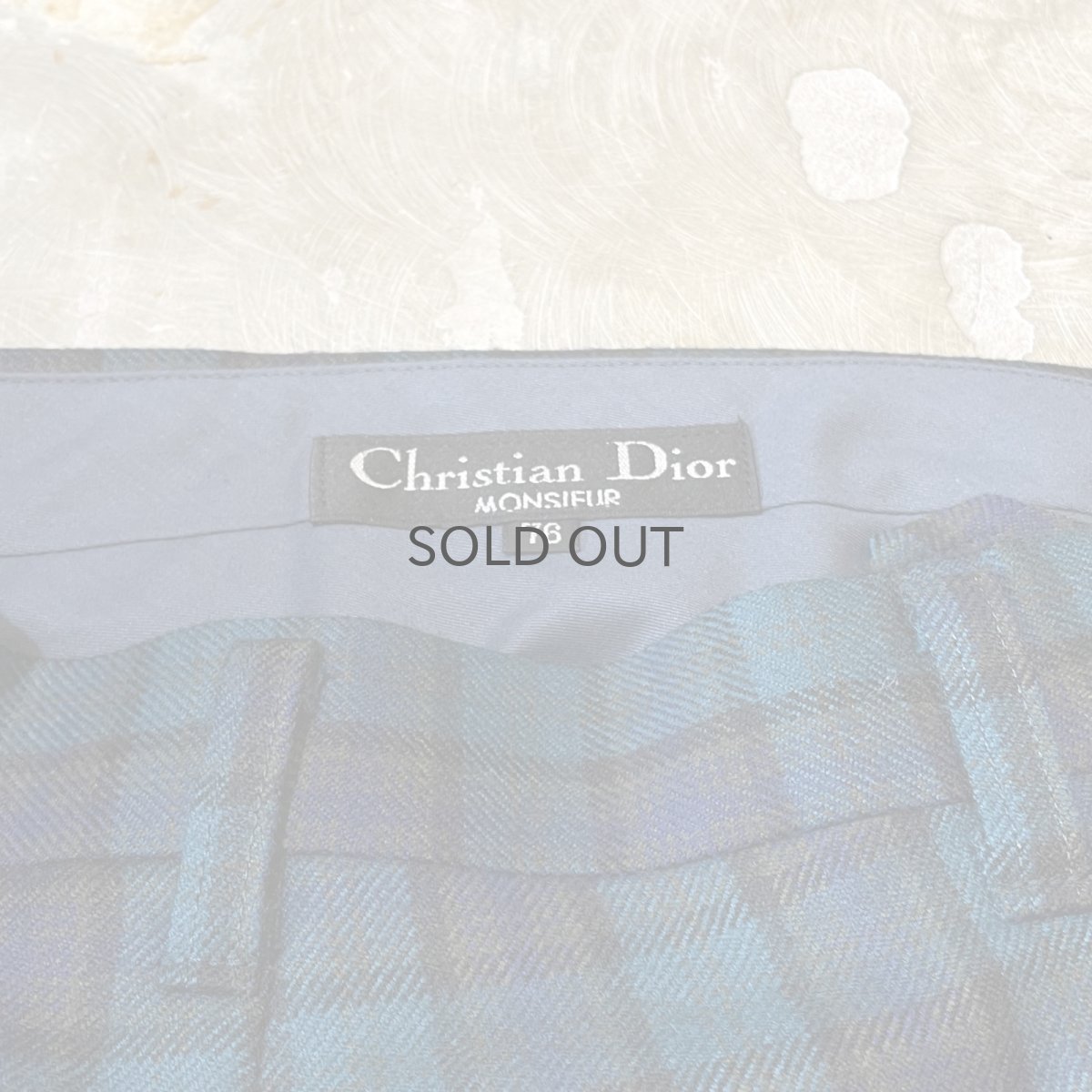 画像10: 【CHRISTIAN DIOR】ALL OVER CHECK PATTERN SLACKS / W29 (10)