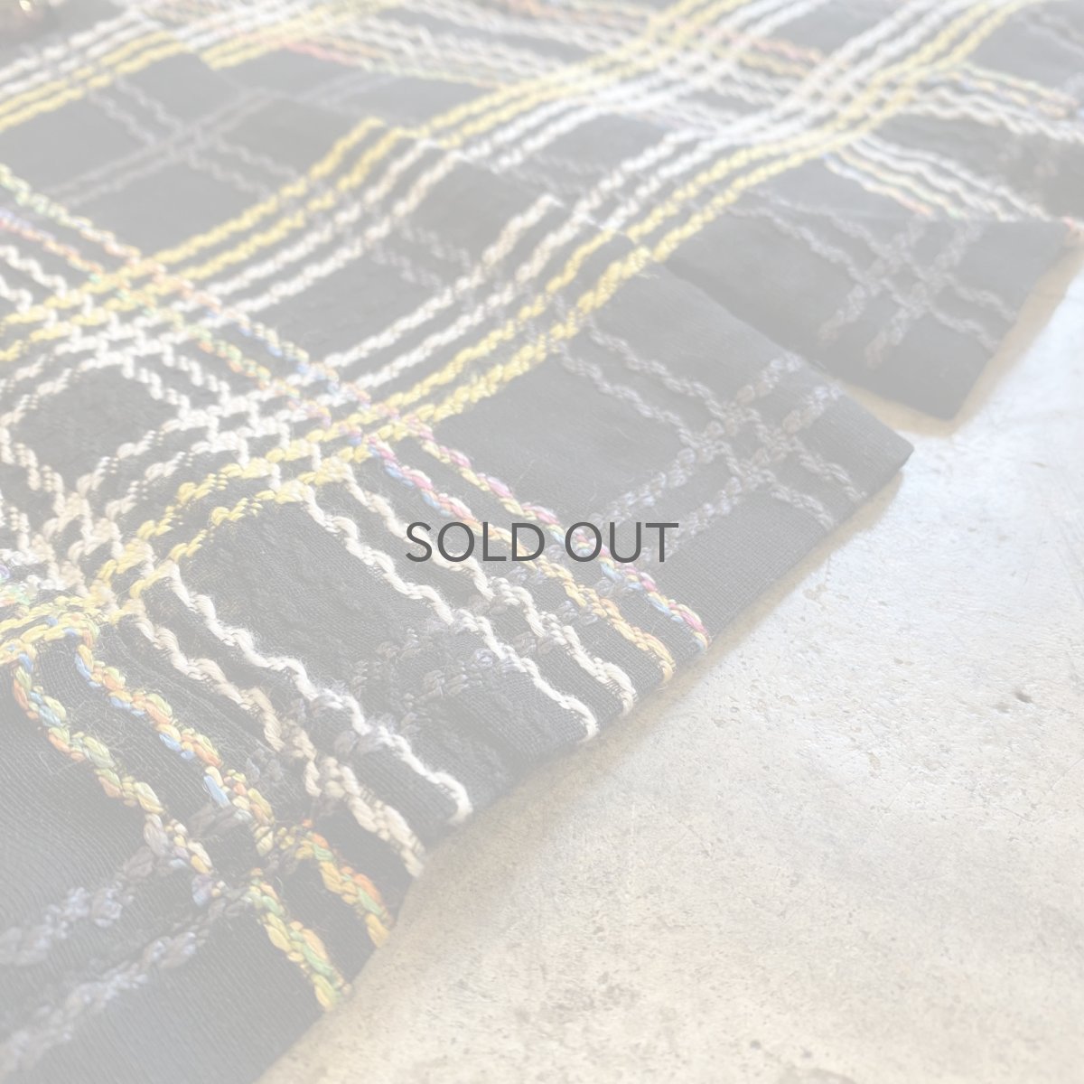 画像12: CHECK ALL OVER PATTERN SHEER DESIGN JACKET / Ladies M (12)