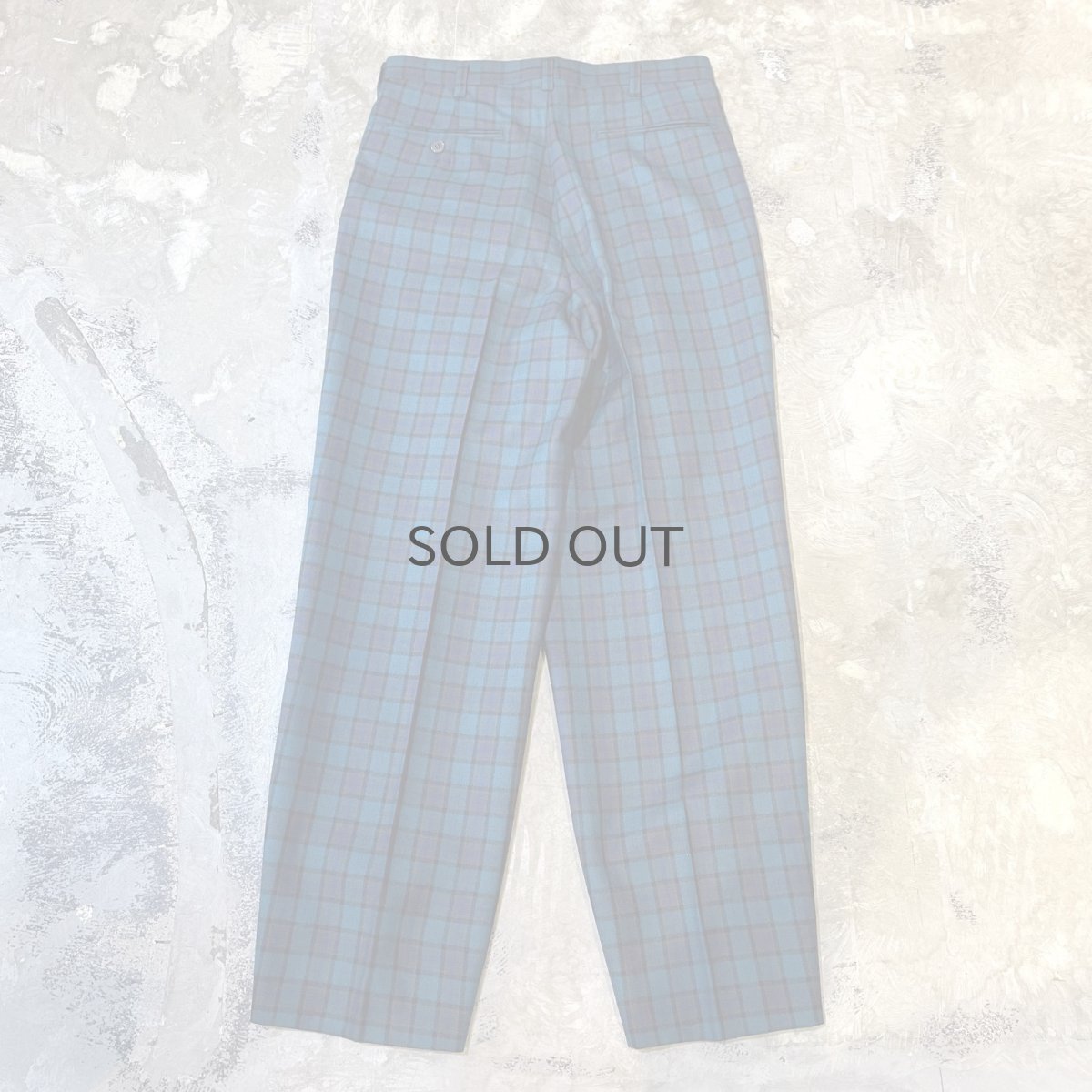 画像2: 【CHRISTIAN DIOR】ALL OVER CHECK PATTERN SLACKS / W29 (2)