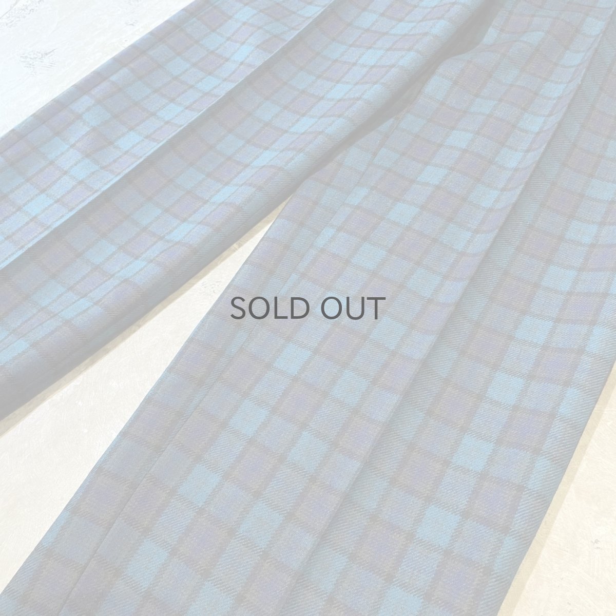 画像6: 【CHRISTIAN DIOR】ALL OVER CHECK PATTERN SLACKS / W29 (6)