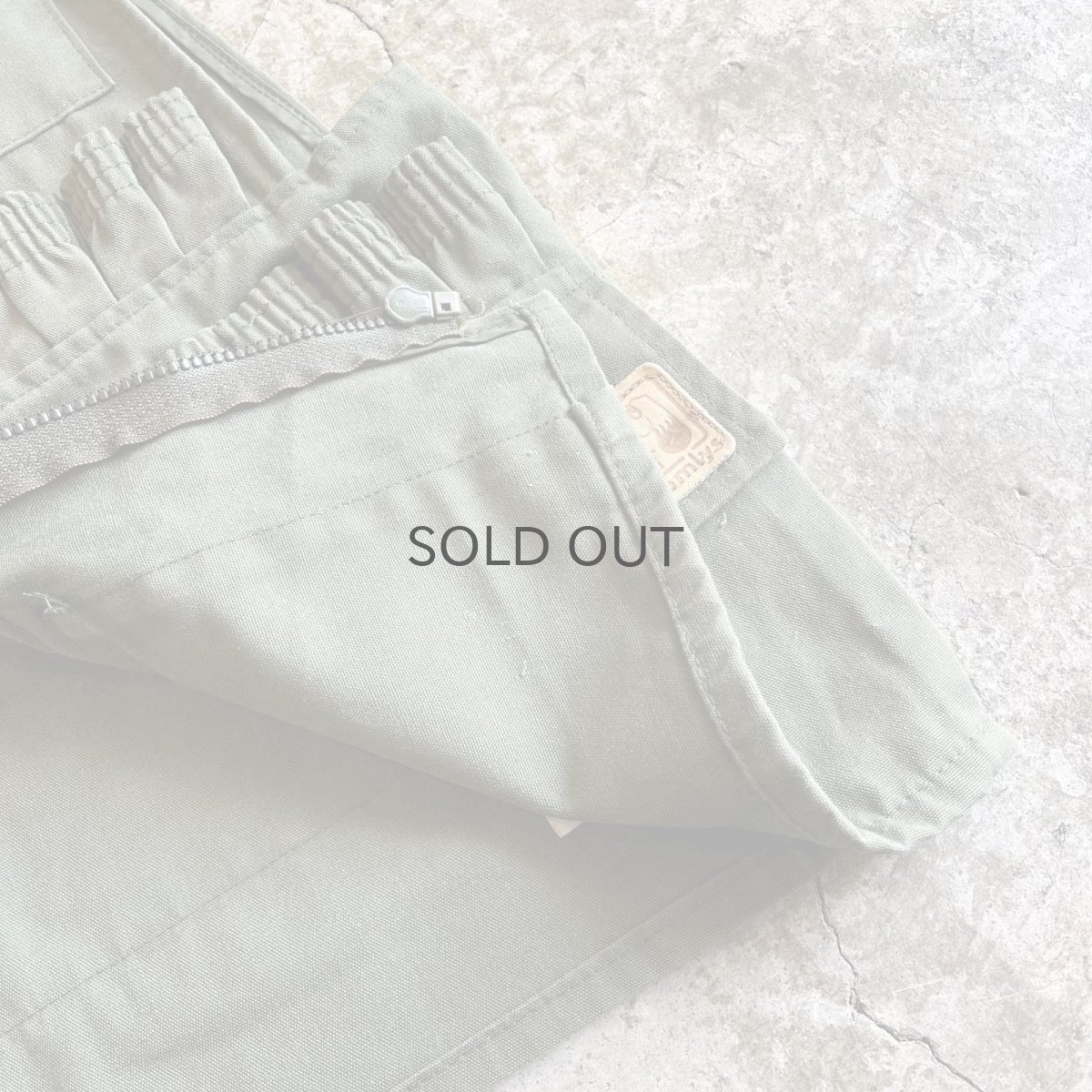 画像10: OLD 【SOMLYS】KHAKI COLOR WORK HUNTING VEST / Ladies M(34) / MADE IN FRANCE (10)