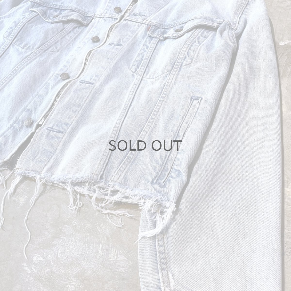 画像7: 【Wiz&Witch】"WANDERER" NO COLLAR W ZIP UP DENIM JACKET / OS (7)