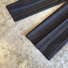画像4: TARTAN CHECK PATTERN 2 TUCK DESIGN SLACKS PANTS / W30 (4)