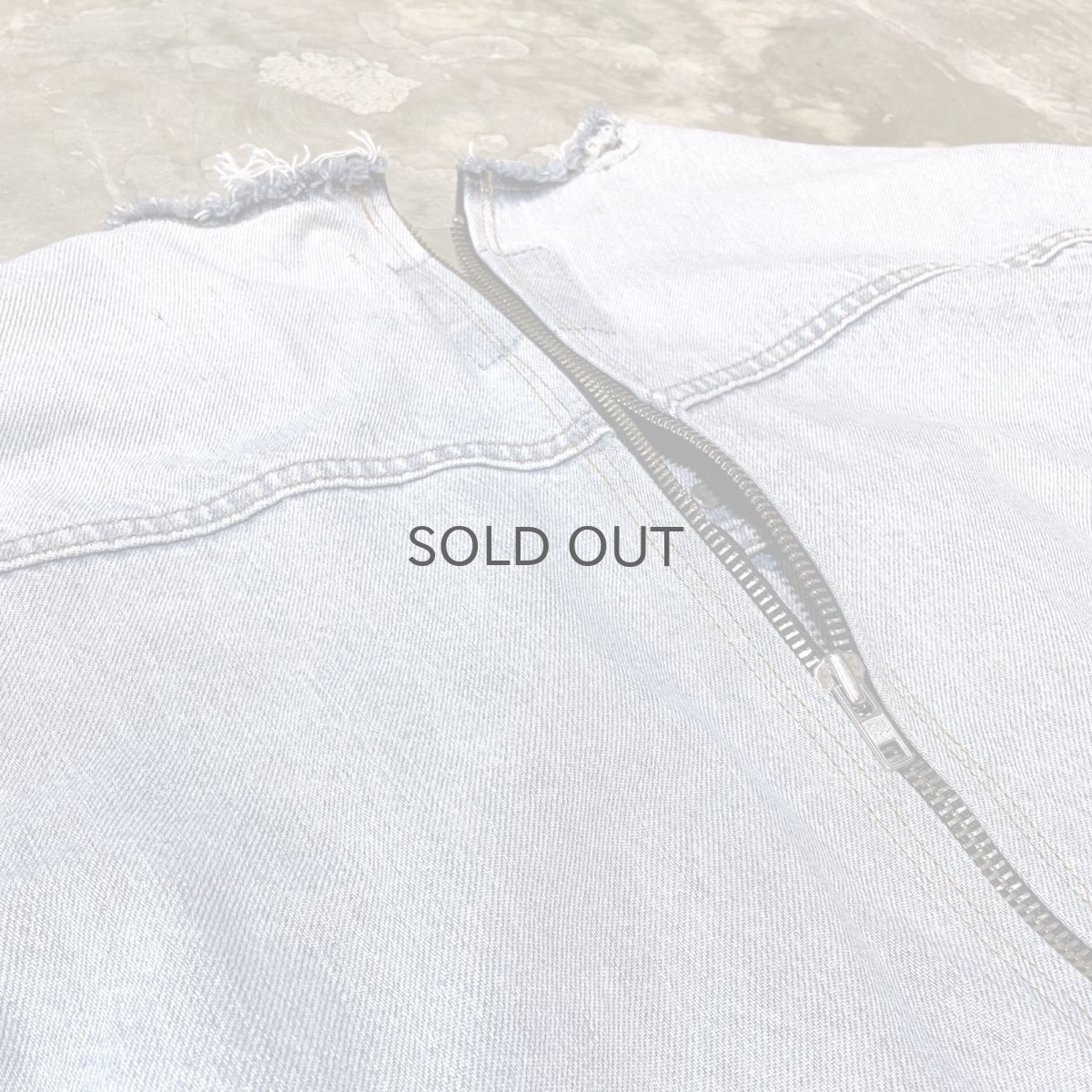 画像11: 【Wiz&Witch】"WANDERER" NO COLLAR W ZIP UP DENIM JACKET / OS (11)