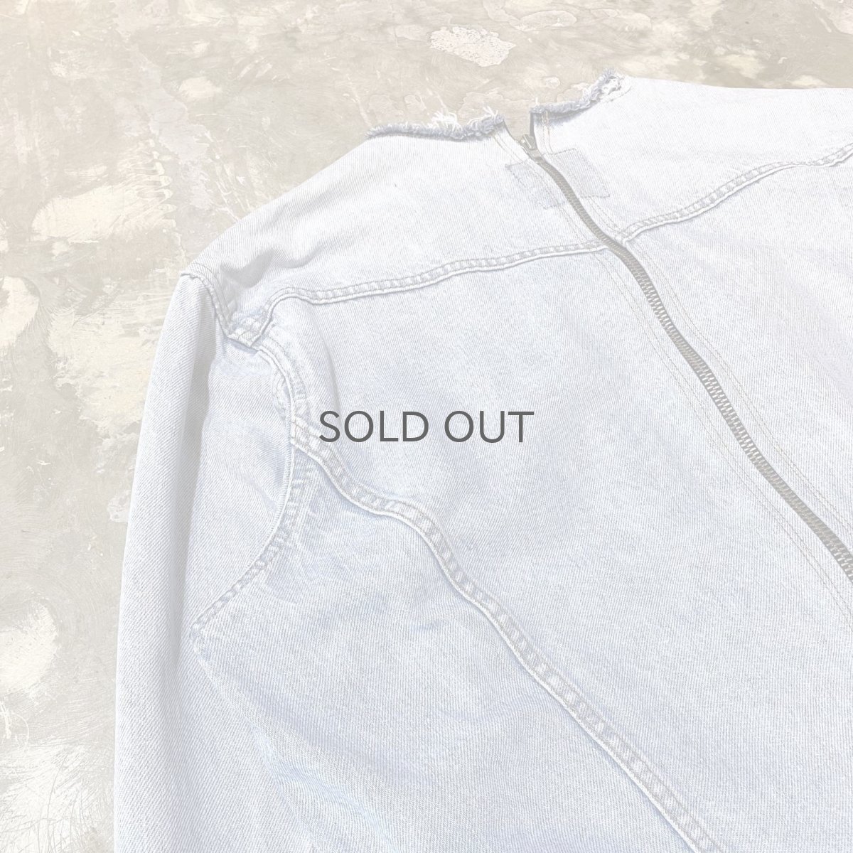 画像10: 【Wiz&Witch】"WANDERER" NO COLLAR W ZIP UP DENIM JACKET / OS (10)