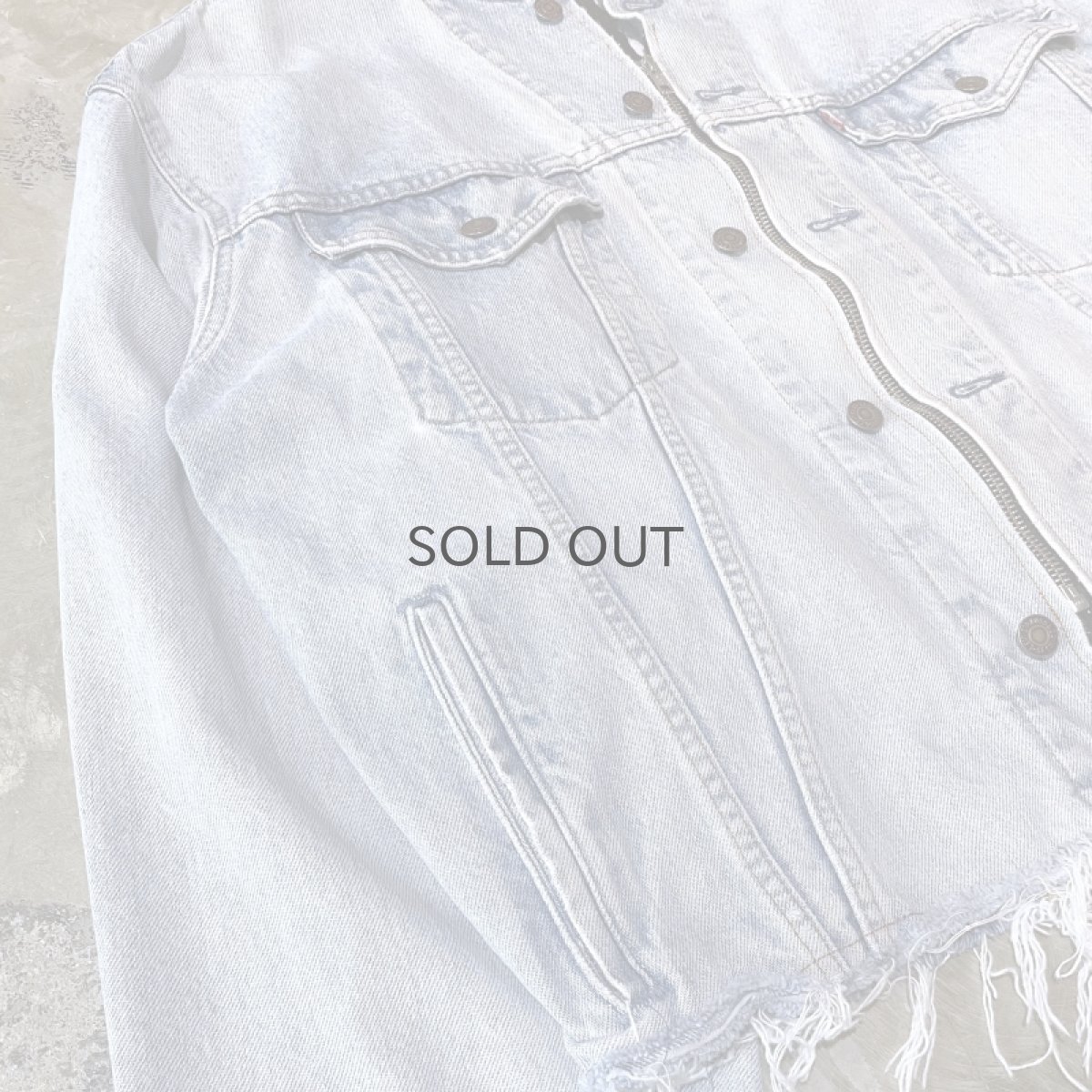 画像6: 【Wiz&Witch】"WANDERER" NO COLLAR W ZIP UP DENIM JACKET / OS (6)