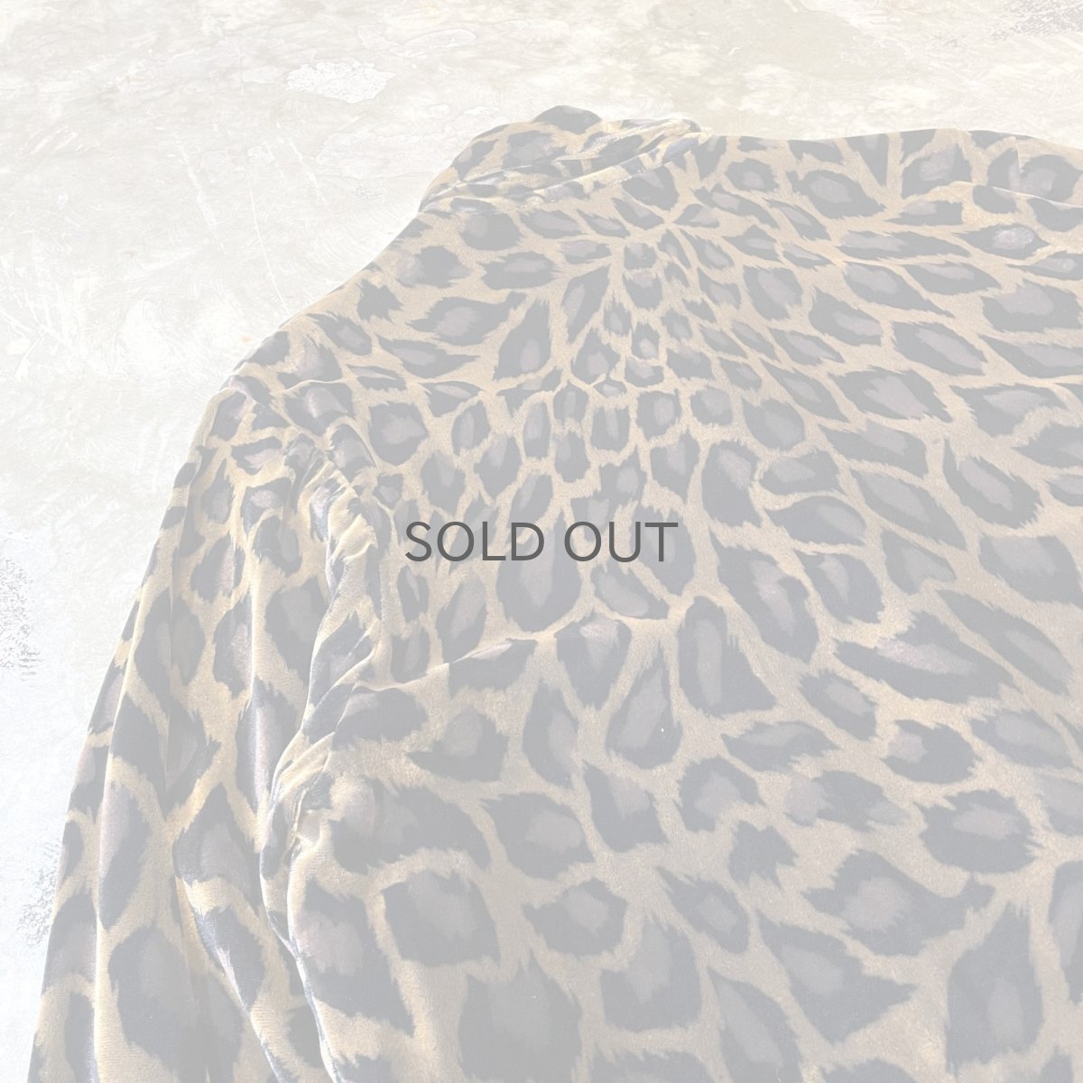 画像9: ALL OVER LEOPARD PATTERN VELOUR L/S SHIRT / Mens S (9)