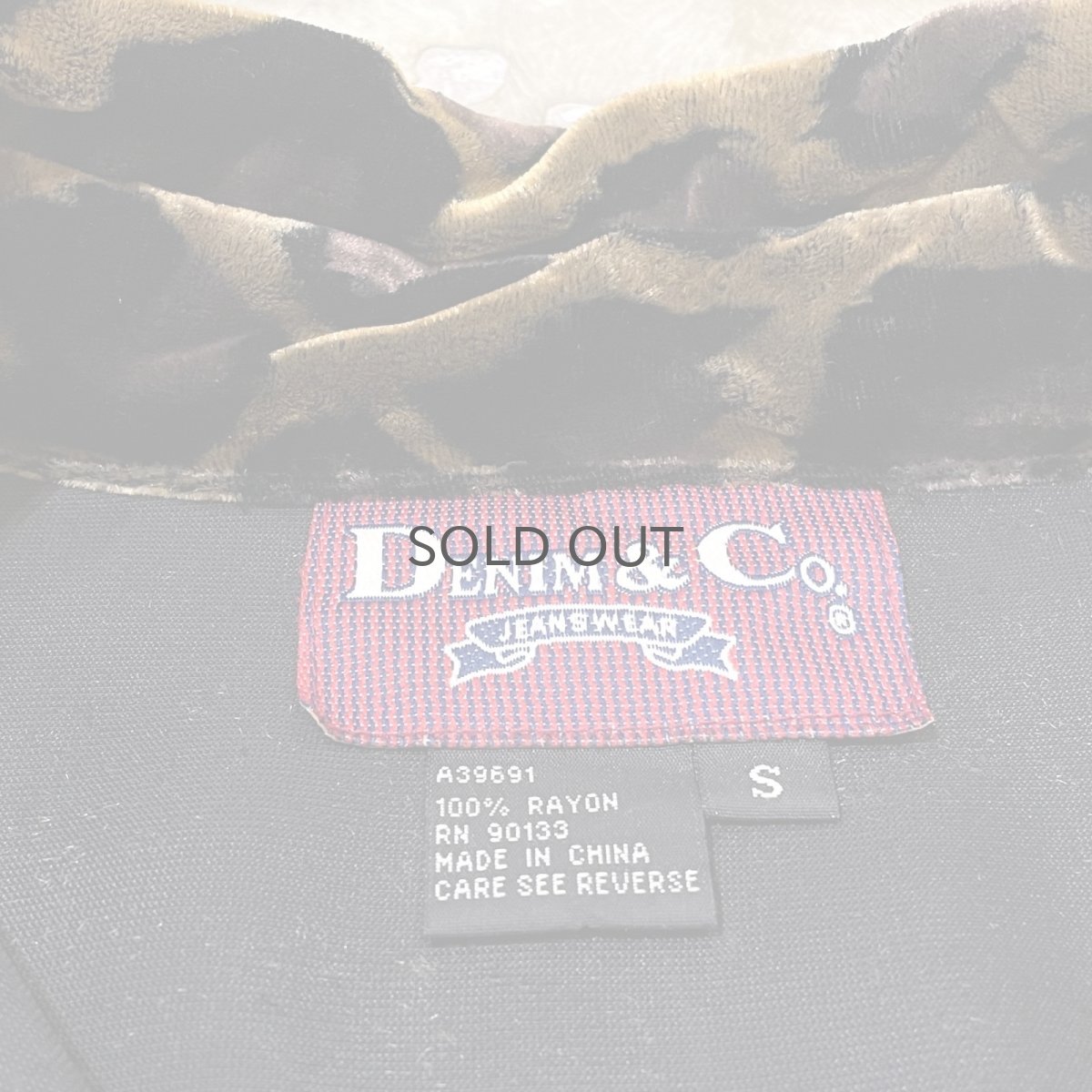 画像10: ALL OVER LEOPARD PATTERN VELOUR L/S SHIRT / Mens S (10)