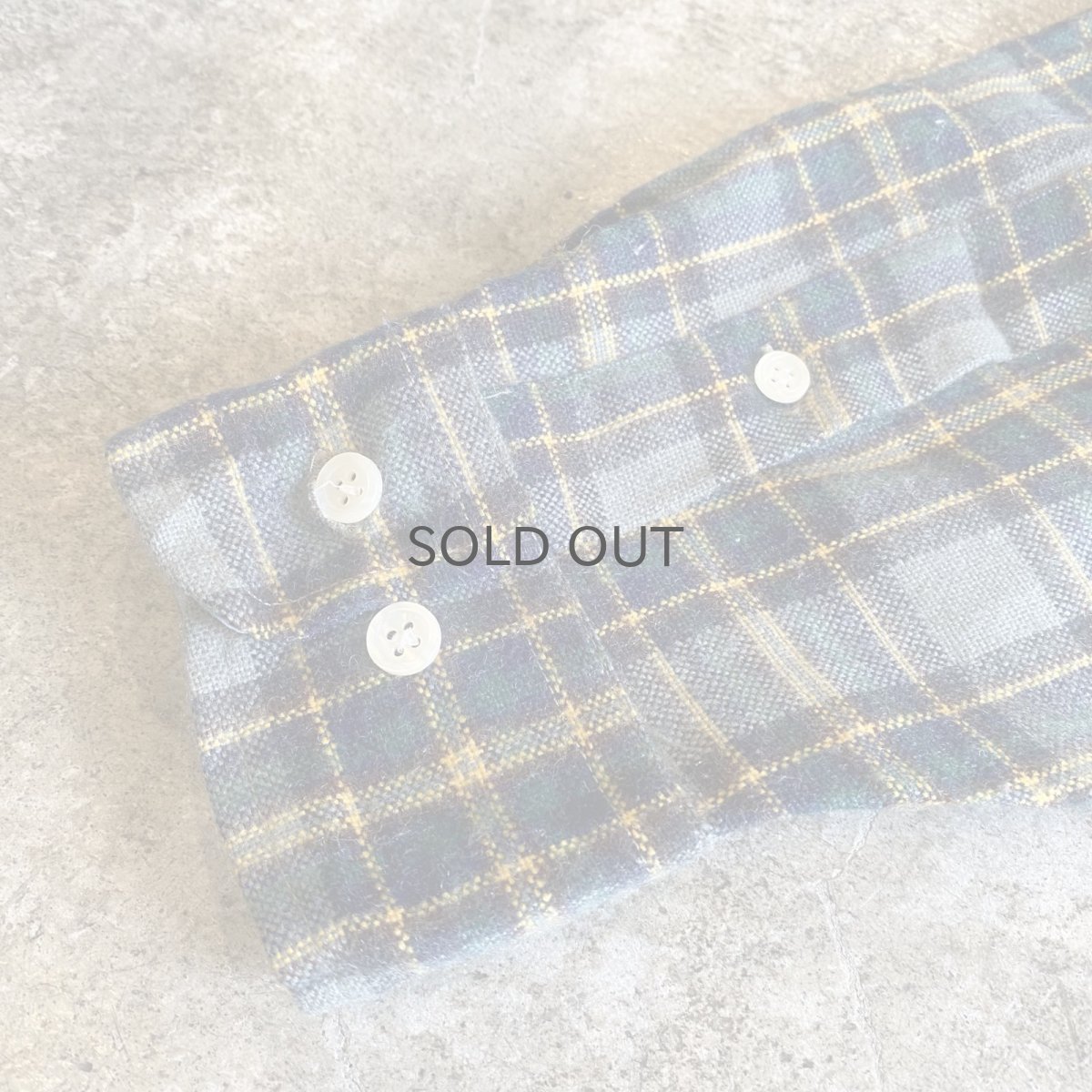 画像10: 【POLO】CUT OFF DESIGN STAND COLLAR CHECK PATTERN SHIRT / Ladies L (10)