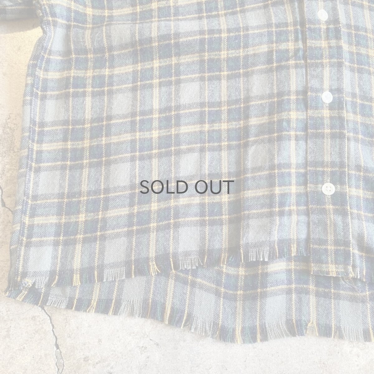 画像8: 【POLO】CUT OFF DESIGN STAND COLLAR CHECK PATTERN SHIRT / Ladies L (8)