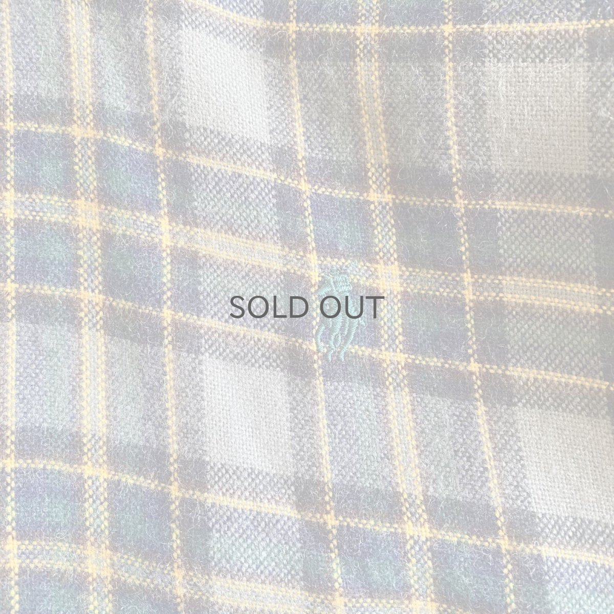 画像6: 【POLO】CUT OFF DESIGN STAND COLLAR CHECK PATTERN SHIRT / Ladies L (6)