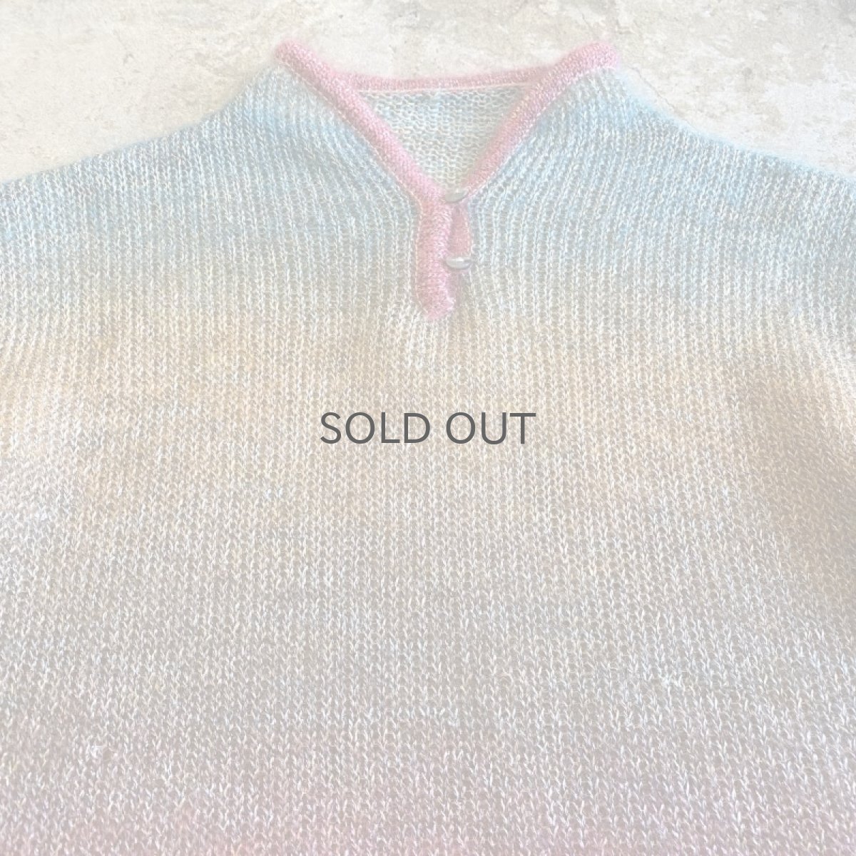 画像5: COLOR GRADATION BORDER PATTERN RIB KNIT TOPS / Ladies M (5)