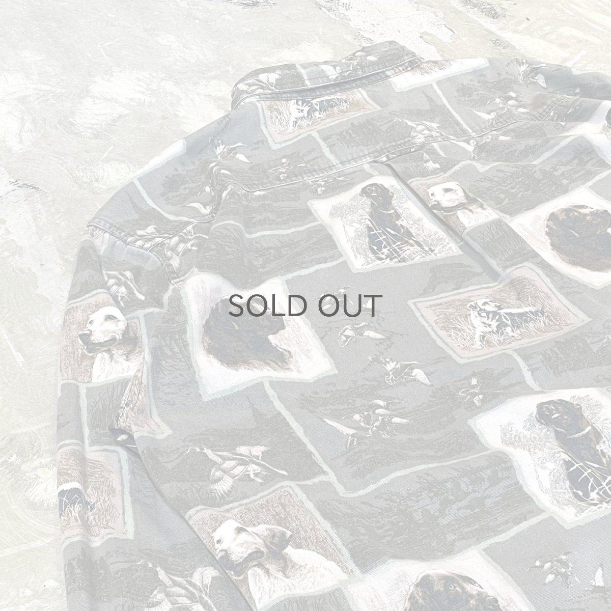 画像9: ALL OVER DOG GRAPHIC PATTERN L/S SHIRT / Mens 2XL (9)