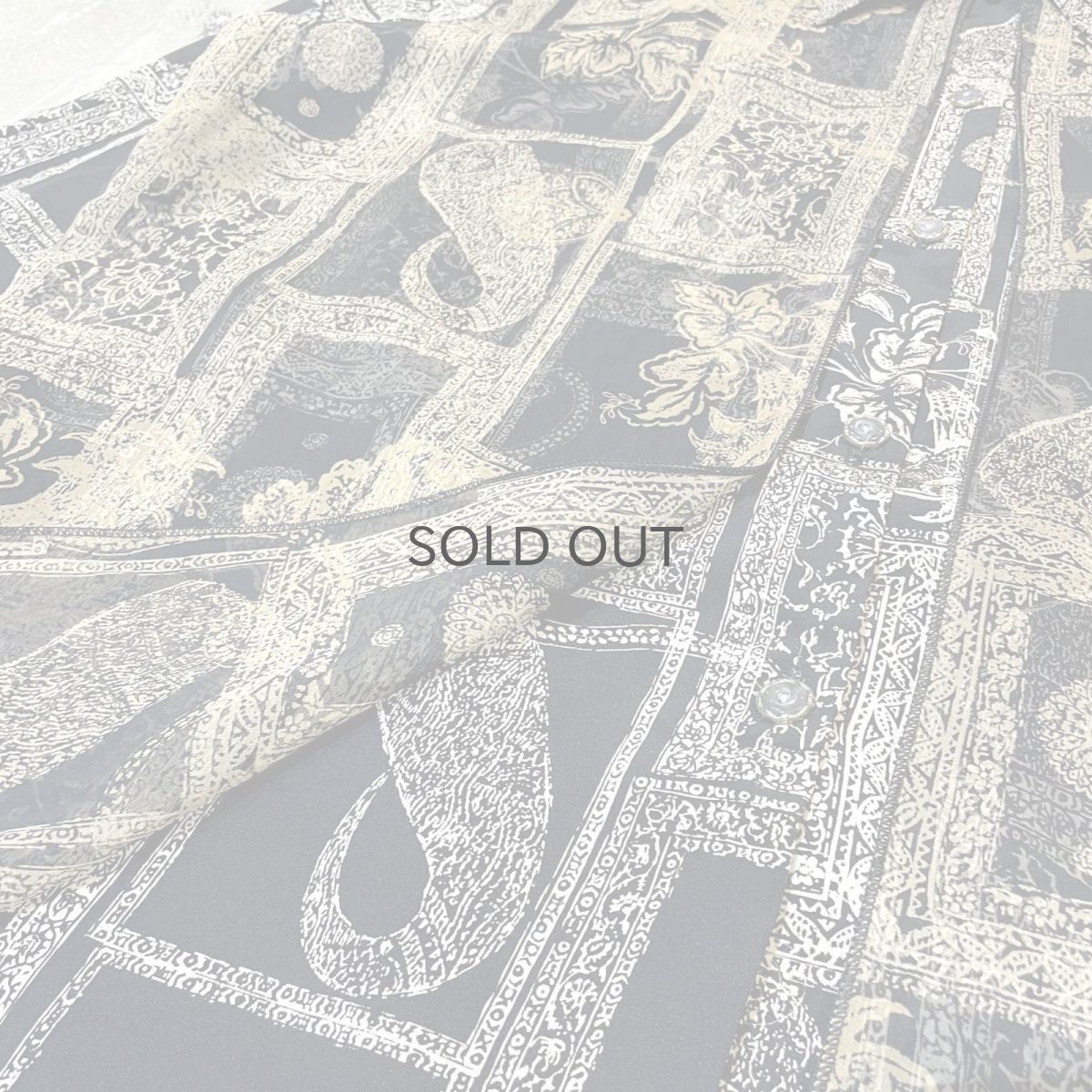 画像9: ALL OVER PATTERN FRONT LAYERED L/S SHIRT / Mens S (9)